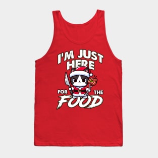 I'm just here for the food - Bad Cat Tank Top